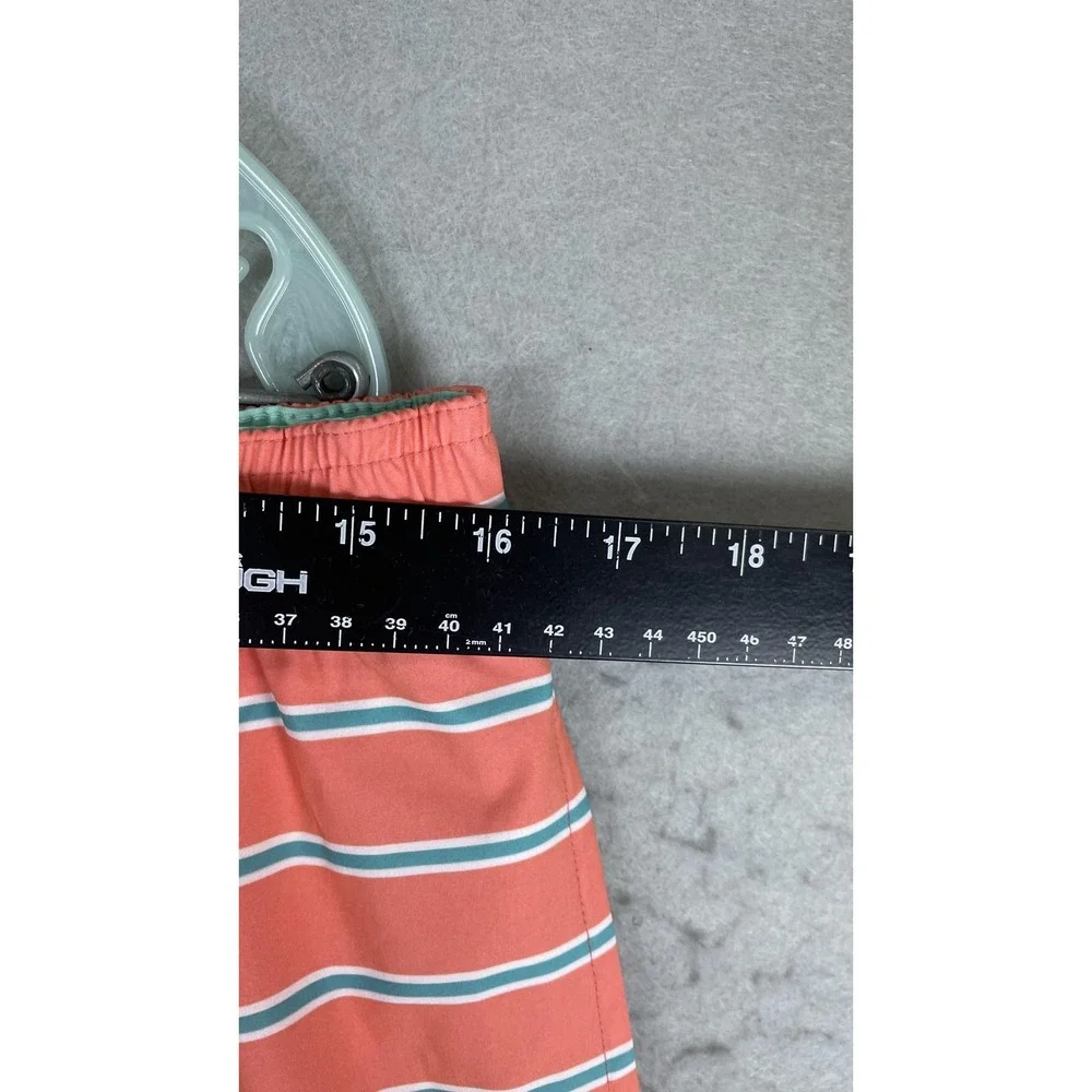 Bonobos Shorts Mens Medium Pink Stripe 7 Inseam Swim Trunks Quick Dry Drawstring